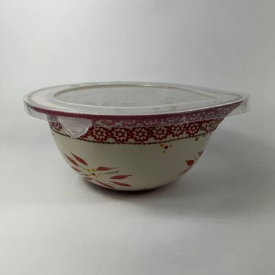 Temp-tations Viejo Mundo Colador Cerámica Pasta Servidor Arándano Rojo 1.5Qt Foto 1 de 4