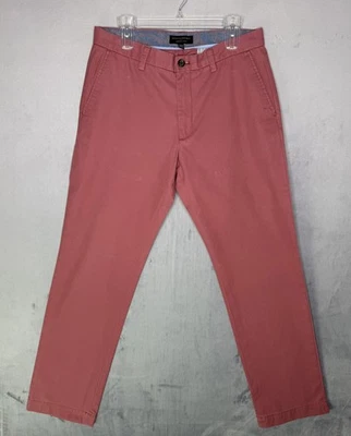 Calça chino Banana Republic Emerson - Cor vermelha Nantucket - 33x32 tamanho na etiqueta - Imagem 1 de 4