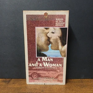 A Man and A Woman VHS, 1966, Winner of 2 Academy Awards, Dubbed English Version - Picture 1 of 6