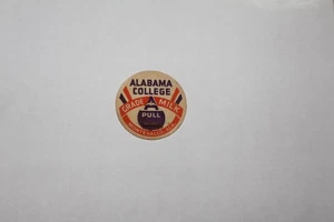 Vintage Milchflaschenverschluss Alabama College Grade A Milk Montevallo Ala. - Bild 1 von 2