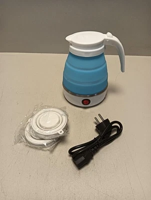 RANJIMA Wasserkocher Faltbar, 0,6L Tragbarer Camping Wasserkocher Elektrischer - Bild 1 von 3