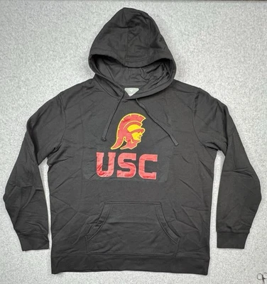 USC Trojans Hoodie Sweatshirt Men's Size 2XL Black NCAA Fanatics NEW - Image 1 of 4