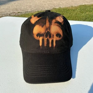 Death By Danko Mütze Kappe gebleicht Totenkopf verstellbar Riemen hinten Streetwear Handarbeit - Bild 1 von 12