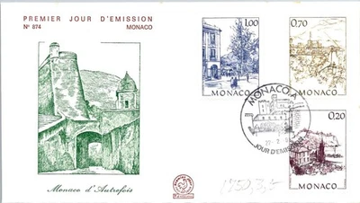 Monaco SC# 1750-3-5 FDC 1991 Monaco of the Past - A02796 - Image 1 of 2