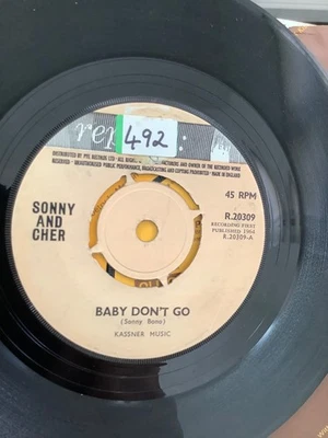 Sonny & Cher.  Baby don’t go.   . 7” vinyl. 1964. Reprise Foto 1 de 2