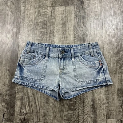 Vintage Y2K American Eagle Micro Mini Denim Shorts 4 - Image 1 of 4