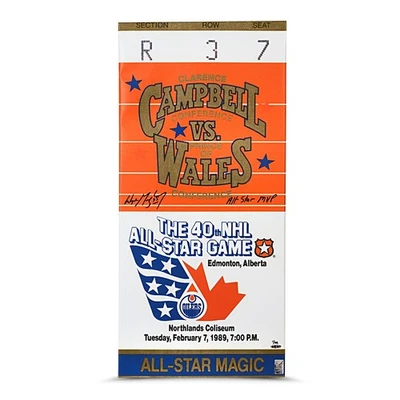 Wayne Gretzky Autographed 13X32 Photo Mega Ticket "1989 All-Star MVP" #/99 UDA - Image 1 of 2
