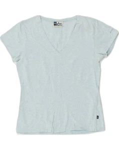 ASICS Womens T-Shirt Top UK 14 Large Blue Cotton AB53 - Picture 1 of 4