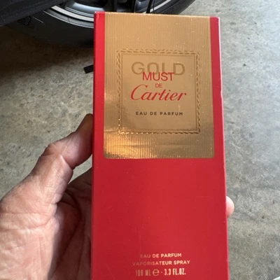 GOLD MUST de Cartier Women Perfume 100ml Eau De Parfum Spray NEW-SEALED (BB13 - Image 1 of 4