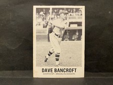BASEBALL, DAVE BANCROFT, Renata Galasso Inc., 1980 TCMA trading cards
