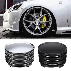 4/8pcs Universal 63mm Car Wheel Hubs Center Caps Covers No Badge Emblem 2.5" NEW - Picture 1 of 14