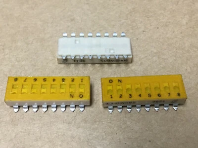 (3 PC) GRAYHILL  90HBW08S  Slide Switch Straight Spst Off-(on) 8 Surface Mount T - Image 1 of 4