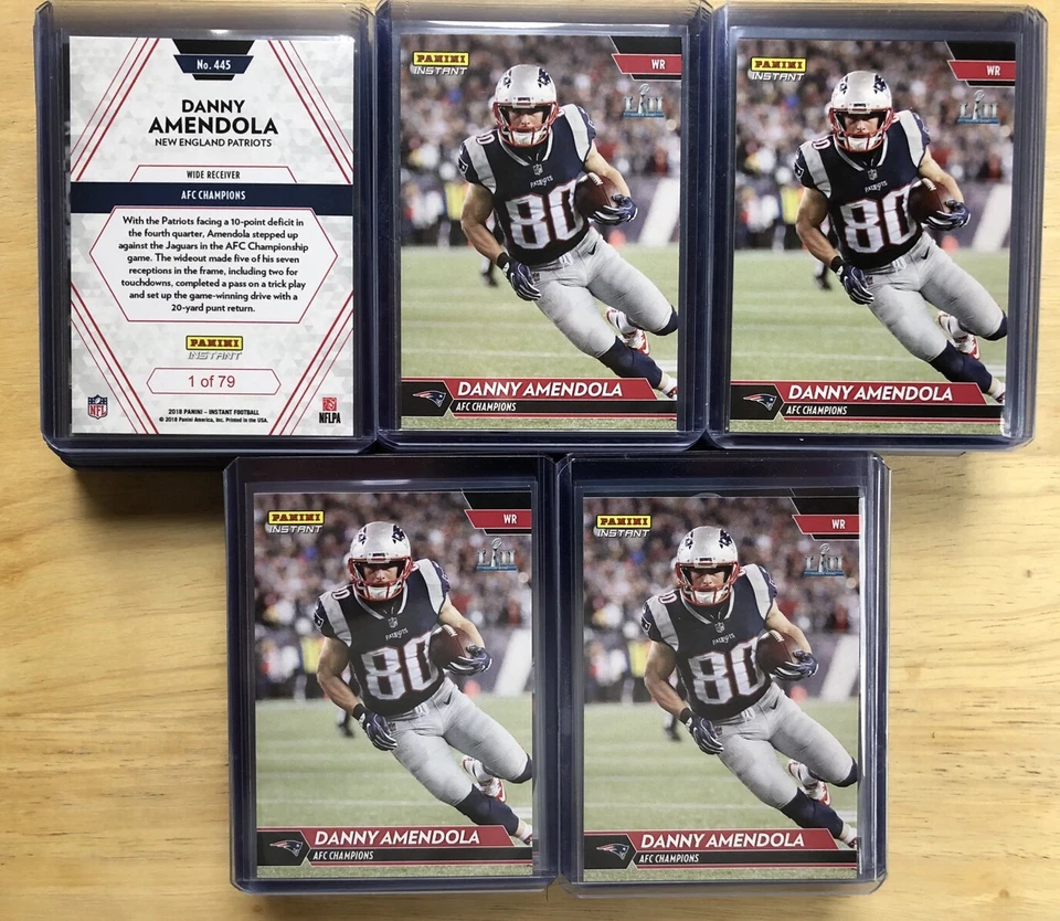 (5) 2017 PANINI INSTANT AFC CHAMPS DANNY AMENDOLA CARD 1 Of 79 - Image 1 of 1