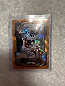 2023 Panini Prizm - Orange Ice Prizm #72 CeeDee Lamb - Picture 1 of 2