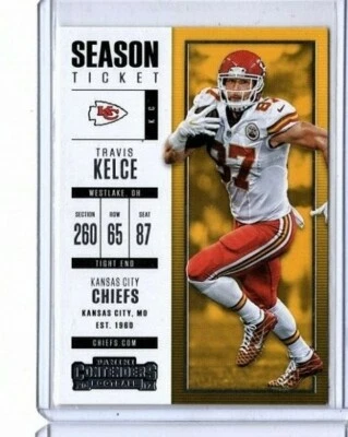 2017 Panini Contenders Football #68 Travis Kelce Kansas City Chiefs - Image 1 of 2