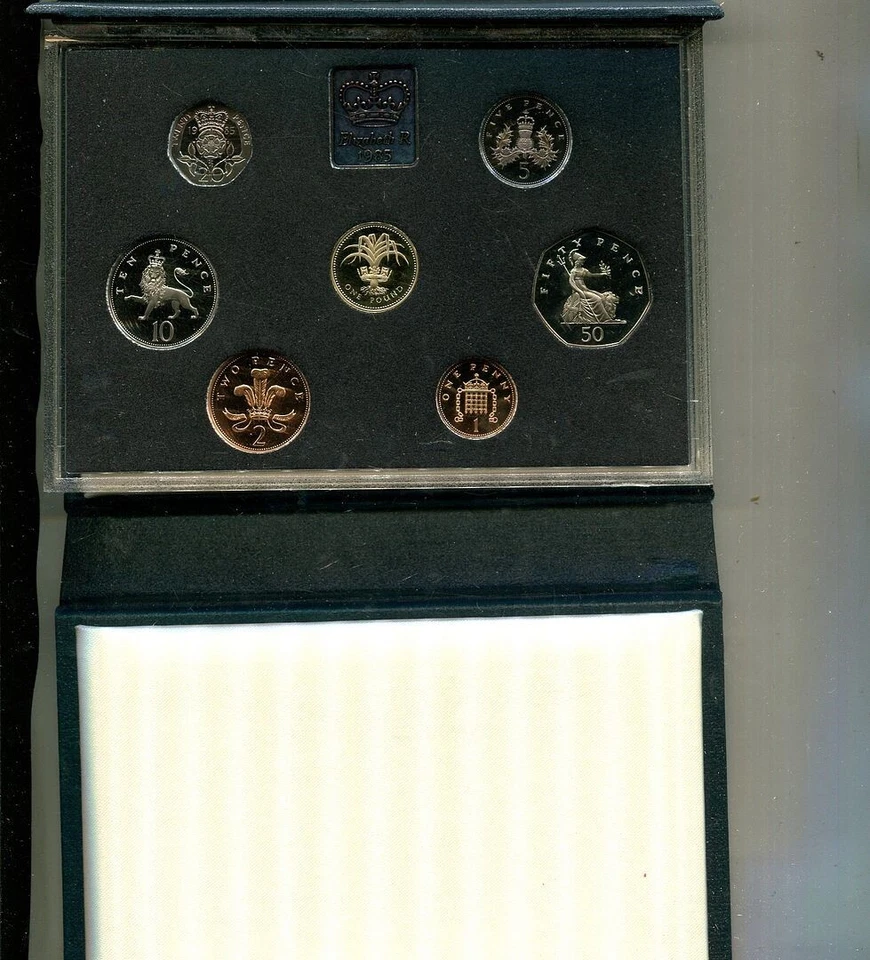 1985 GREAT BRITAIN UK 7 COIN PROOF ORGINAL GOVERNMENT SET 1809T - Image 1 of 1