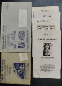 VTG 1940-50 Neely Hall Craft Patterns 131 284 585 799 1010 1124 Newsletter 14-2 - Picture 1 of 9