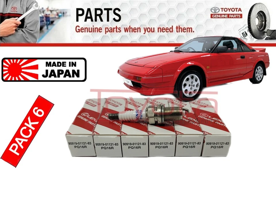 TOYOTA CELICA COROLLA MR2 SUPRA - BUJÍA ORIGINAL PQ16R - JUEGO 6 Foto 1 de 1