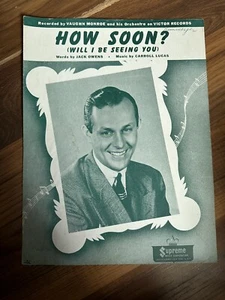 How Soon (Will I Be Seeing You) 1944 Noten von Jack Owens & Carroll Lucas - Bild 1 von 4
