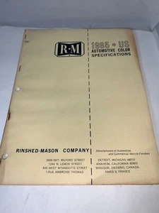 Original 1965 R - M Automotive Color Spec Catalog Plymouth GM Ford - Picture 1 of 7