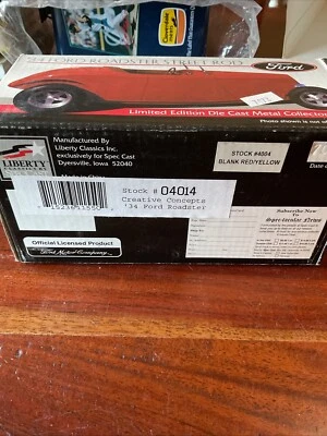34 Ford Roadster Street Rod Die Cast Metal Collector Bank Liberty Classics 04014 - Image 1 of 2