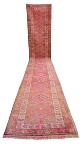 3x16 ft Runner Hand Knotted EXTRA LONG Runner Rug Low Pile Actual: 2.7 x 16 ft - Picture 1 of 14