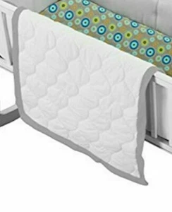 NEW Baby Doll Medallion Crib Comforter, Grey - Picture 1 of 2