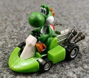 Tomy Mario Kart Wii YOSHI Pullback Micro Racer Toy Car Loose - Picture 1 of 5