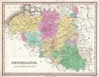 1827 Finley Map of Belgium and Luxembourg