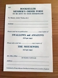 Weltbücher Ordnungsformular Karte Vordezimal Bibliophile Ephemera - Bild 1 von 1