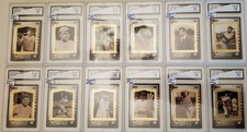 1994 Guyana 350 Stamp Babe Ruth Complete Set 11 Gold Frame Cards Gem MT 10 
