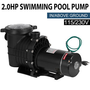 Hayward 2.0HP Swimming Pool Pump In/Above Ground w/ Motor Strainer Filter Basket