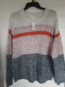 Lou & Grey  Sweater Crew Neck  Womens Long Sleeve Size L NWT - Picture 1 of 3