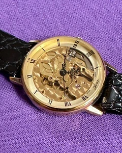 VINTAGE AVIA SWISS 17 JEWELS, SKELETON DIAL, HAND-WIND MEN'S WOMANS - BEAUTIFUL! - Picture 1 of 10