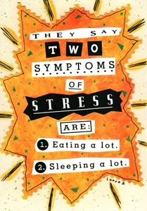 Funny Encouragement Stress Free Eat Sleep A Lot Ambassador Greeting Card - Picture 1 of 3