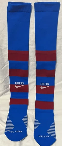 Nike FC Barcelona Culers Stadium Knee High Soccer Socks. Men Sz: 6-8 Cover