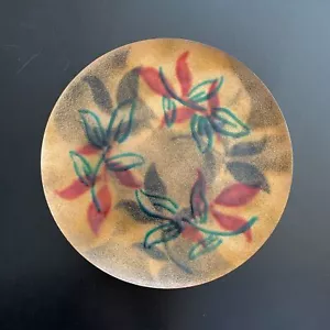 Placa esmaltada de metal cobre esmalte Ernst Sohn Creations 9-7/8" Mid Century - Imagen 1 de 5