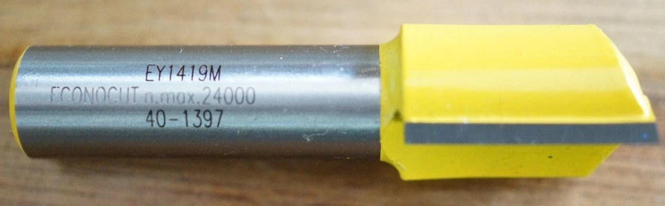 Router Bit 19mm Straight 1/2" Shank Econocut by Carbitool Carb-I-Tool EY1419M1/2 - image 1 of 1