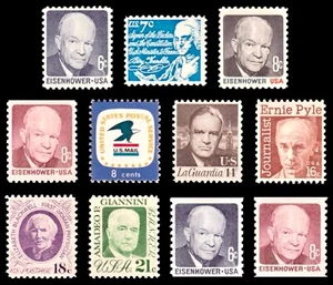 US #1393-1402 MNH 1970-1974 Regular Issue Definitives - Picture 1 of 1