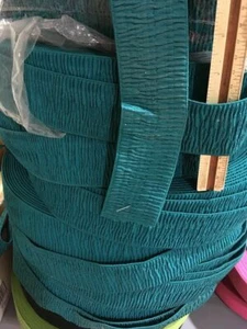 5 iarde RUFFLE tessitura elastica GIADA 2 POLLICI cinture, maschere, fasce USA spedizione veloce - Foto 1 di 8