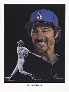 Original 1982 Los Angeles Dodgers Union 76 Ken Landreaux Baseball Photo - Picture 1 of 1