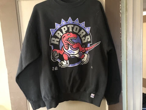 Vintage Toronto Raptors Logo 7 Sweatshirt Large Cover