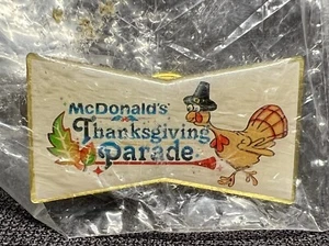 Vintage Rare McDonald’s Thanksgiving Parade Turkey Bowtie Lapel Pin NEW - Picture 1 of 2