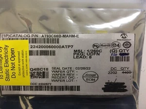MICROCHIP AT93C66B-MAHM IC EEPROM 4KBIT 3 CABLES 8MINI MAPA SMD 8 PINES UDFN 10 PIEZAS - Imagen 1 de 1