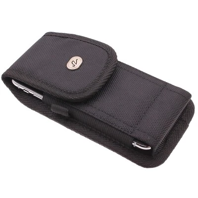 Case Belt Clip Rugged Holster Canvas Cover Pouch Carry for Smartphones - Image 1 of 3