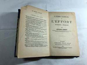 L'education de l'Effort Psychologie physiologie par Geprges Demeny 1914 - Picture 1 of 1