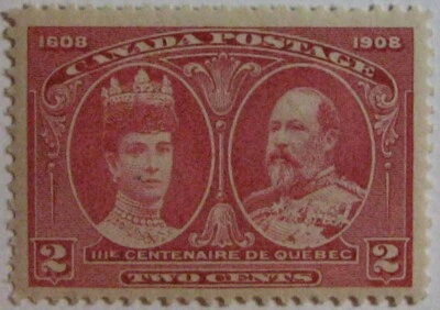 1908 CANADA #98: F/VF MNH from the Quebec Tercentenary Set - Image 1 of 2