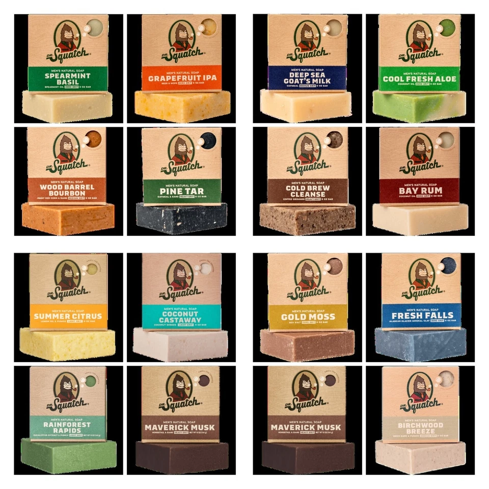 DR. SQUATCH BAR SOAP BUILD YOUR BUNDLE FLAT RATE SHIPPING $4.65 UNLIMITED # BARS - Image 1 of 1