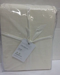 Pottery Barn Emery Leinen Vorhang Gardinen Paneele 50x108 elfenbein Lichtfilter - Bild 1 von 4