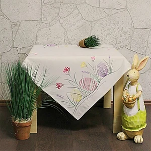 Mitteldecke Ostern Stickerei Osterei 85cm x 85cm bunt Tischdecke - Bild 1 von 1